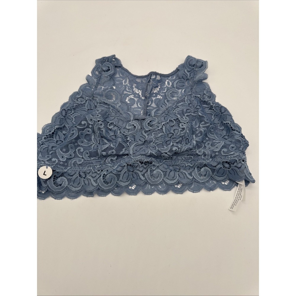 aeropostale Blue Lace Halter Bralette Racerback New With Tags Large